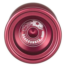 Duncan Toys Roadrunner Yo-Yo, Unresponsive Expert Level Yo-Yo, Concave Bearing And Aluminum Body, Dark Red