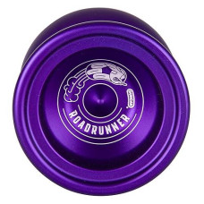 Duncan Toys Roadrunner Yo-Yo, Unresponsive Expert Level Yo-Yo, Concave Bearing And Aluminum Body, Purple