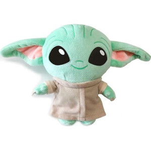 Roniavl Child Yoda Plush Toys Little Baby Yoda With Scarf Cotton Soft Onesie Stuffed Doll Toys Gift For Kids Children Birthday Movie Fan Collectionist 3 And Older (No Scarf)