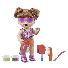 Baby Alive Sunshine Snacks Doll - 13" Brown Hair Waterplay