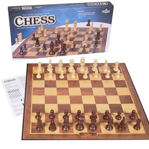 Silly Goose Chess Game, Cardboard Folding Chess Set With Plastic Chess Pieces, Board Games