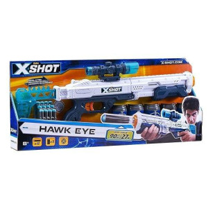 Xshot Excel Hawk Eye Foam Dart Blaster 16 Darts By Zuru Blue