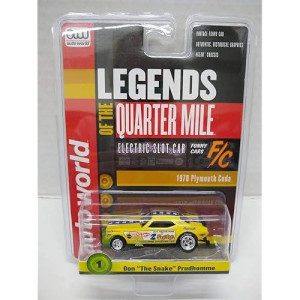 Auto World Sc356-1 Legends Of The Quarter Mile Don The Snake Prudhomme '70 Cuda Ho Scale Electric Slot Car