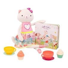 B. Toys- Tippy Toes- Cali Cat- Plush Cat Playset- Pretend Play - Tea Party Set - Plush Cat Doll - Board Book - Cups & Play Food - 2 Years +