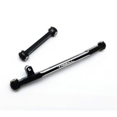 Treal Scx24 Steering Links Aluminum 7075 Steering Linkage Set For Axial Scx24 1/24 Scale Upgrades(Black)