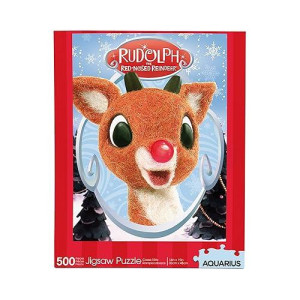 AQUARIUS Rudolph 500-Piece Jigsaw Puzzle - Glare Free,