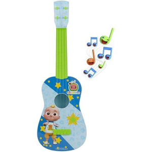 Cocomelon Musical Guitar By First Act, 23.5” Kids Guitar - Plays Clips Of The ‘Finger Family’ Song - Musical Instruments For Kids, Toddlers, And Preschoolers