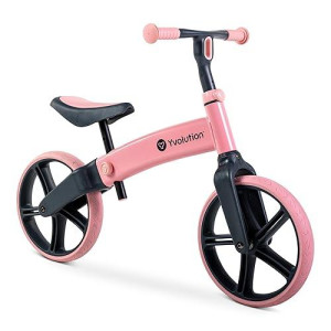 Yvolution Y Velo Senior Balance Bike Trainging Bicycle 12" No Pedal Push Bicycle For Kids Ages 3-5 Years Old (Pink)