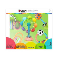 Sassy Rainbow & Rattles Gift Set - 5Pct Set, Multi