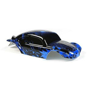 Summitlink Custom Body Muddy Blue Over Black Compatible For 1/10 Slash 4X4 Vxl 2Wd Slayer Rc Car Or Truck (Truck Not Included) Ssb-Bb-01