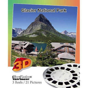 Glacier National Park - Viewmaster Reels - 21 3D Images - 3 Reel Set