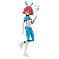 Miraculous Ladybug Bunnyx 10.5" Fashion Doll With Fluff Kwami And Bunny Ears Headband By Playmates Toys