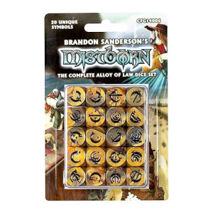 Crafty Games Mistborn Alloy of Law RPG Dice Set, 13+