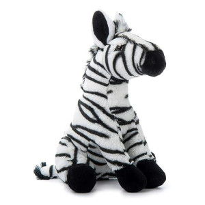 The Petting Zoo Zebra Stuffed Animal, Gifts For Kids, Wild Onez Zoo Animals, Zebra Plush Toy 12 Inches