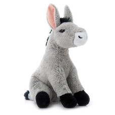 The Petting Zoo Donkey Stuffed Animal Plushie, Gifts For Kids, Wild Onez Farm Animals, Donkey Plush Toy 12 Inches