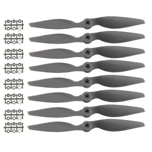 Sologood 8Pcs Ccw Gemfan Apc Nylon Propeller 9060 Prop For Rc Airplane With Adapter Rings