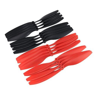 Sologood 1045 (10X4.5) Propellers. 16 Pieces(8Cw, 8Ccw) Red & Black 10 Inch Fpv Props For F450 F550 S550 S500 Fpv Quadcopter Multirotor