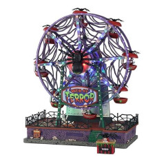 Lemax Web Of Terror Ferris Wheel, With 4.5V Adaptor #14823