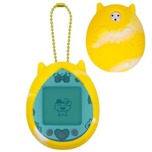 Silicone Cover Case For Jujutsu Kaisen Tamagotchi Nano, Protective Sleeve Skin Case For Hello Kitty And For Pac-Man Device Interactive Game Machine(Only Cover) (Yellow)