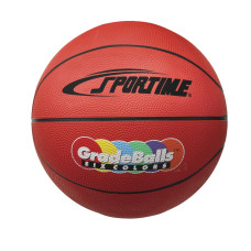 Sportime Gradeball Rubber Minchi Basketball 11 Inches Red