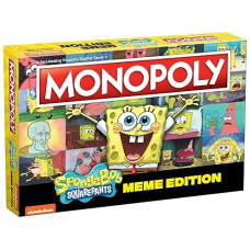 Monopoly Spongebob Squarepants Meme Edition | Based On Nickelodeon Show | Featuring Familiar Memes Of Locations, Episodes, And Characters | Officially-Licensed & Collectible Monopoly