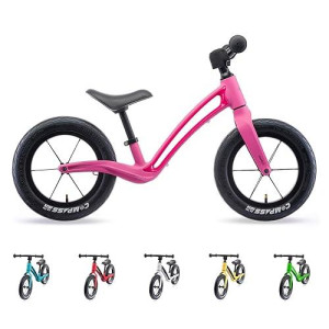 Hornit Airo Balance Bike For 18 Month Toddlers To 5 Year Old Kids, Super Lightweight Magnesium Alloy, No Pedal, Adjustable Seat, Rubber Tires