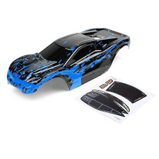 Summitlink Custom Body Muddy Blue Over Black Style Compatible For Rustler 4X4, Rustler Bl-2S, Rustler 4X4 Ultimate 1/10 Scale Rc Car Or Truck (Truck Not Included) R4-Bb-02