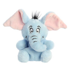 Aurora® Whimsical Dr. Seuss™ Palm Pals™ Horton Stuffed Animal - Magical Storytelling - Officially Licensed - Blue 5 Inches