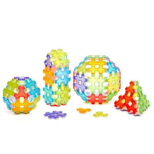 Polydron Hashmag Class Set - Unique 72 Piece Rainbow Coloured Magnetic Education Construction Toy - Age 3 4 5 6 7