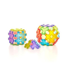 Polydron Hashmag Starter Set - Unique 24 Piece Rainbow Coloured Magnetic Education Construction Toy - Age 3 4 5 6 7