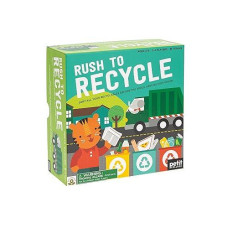 Petit Collage: Rush To Recycle | Teach Kids About Recycling| Sort All The Recyclibles Before The Truck Comes | Made With Recycled Card And Vegetable Inks