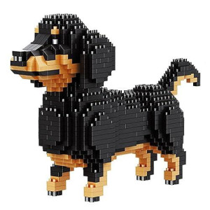 Iseesee Mini Dog Building Blocks Pet Building Toy Bricks Micro Mini Blocks 3D Puzzle Building Blocks Set Toys Gifts For Kids Or Adult (Dachshunds 836Pcs)