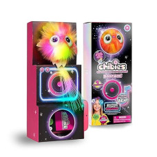 Wow! Pods Chibies Boom Box - Sparkle | Cute Fluffy Party Pets That Flash To The Beat Of Music | Interactive Animal Soft Toy Characters