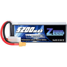 Zeee 3S Lipo Battery 5200Mah 50C 11.1V Rc Batteries With Xt60 Connector Soft Case For Rc Airplane Helicopter Plane Quadcopter Rc Car Truck Boat