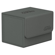 Ultimate Guard Sidewinder 100+, Deck Box For 100 Double-Sleeved Tcg Cards, Grey, Magnetic Closure & Microfiber Inner Lining For Secure Storage