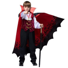 Spooktacular Creations Boys Royal Halloween Vampire Costume, Kids Dracula Costume For Halloween Dress Up Party, Role Playing-S(5-7Yr)