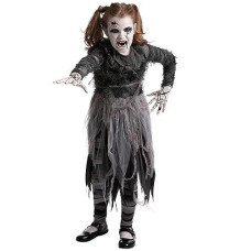 Spooktacular Creations Bandage Zombie Costume, Halloween Girl Scary Costume For Halloween Dress Up Party, Role Playing, Themed Parties-M(8-10Yr)