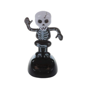 Solar Power Dancing Figure Gruesome Skeleton,Novelty Desk Car Toy Ornament