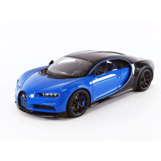 2019 Bugatti Chiron Sport French Racing Blue And Carbon 118 Model Car By Autoart