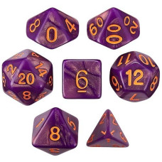 Witching Hour Complete Set Of 7 Premium Polyhedral Dice In Display Box