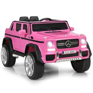 Honey Joy Ride On Truck, Licensed Mercedes-Benz Maybach G650 Battery Powered Ride On Toys Car, Led Lights, Music, Slow Start, 12V Electric Cars For Kids, Gift For Boys Girls (Blue)