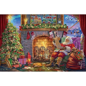 Becko US 1000-Piece Wooden Jigsaw Puzzle - Santa Claus