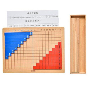 Kghios Montessori Addition And Subtraction Board Montessori Math Toys Material For Toddlers Childhood Kids,Addition & Subtraction Strip Board