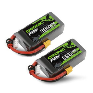 Ovonic Lipo Battery 850Mah 80C 11.1V 3S Rc Battery With Xt30 Connector For Rc Plane Dji Quadcopter Rc Airplane Rc Helicopter Rc Car Truck Boat 2Pcs