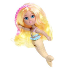 Adora Water Wonder Mermaid Dolls With Color-Changing Tail In Cold Water, 7" Toy Baby Doll With Movable Waist, Birthday Gift For Ages 1+ - Sandy