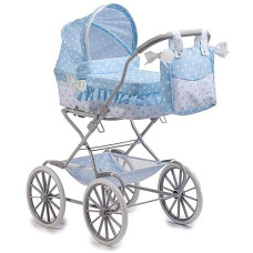 JC Toys Royal Pram in Blue for Ages 3+