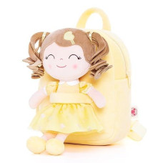 Gloveleya Purple Plush Kids Backpack 9" Asian Girl Doll