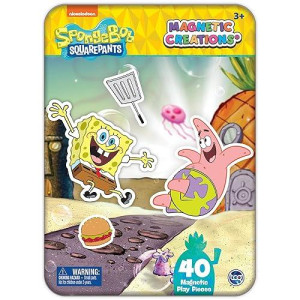 Spongebob Magnetic Dress Up Play Set - Travel Activity for Kids