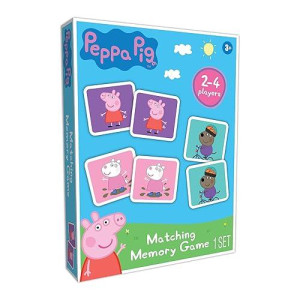 Tcg Toys Peppa Pig - Memory Matching Card Game - Featuring 72 Full Color Pieces - Promote And Improve Memory & Sensory Development Skills. Great Gift For Boys And Girls Over Age 3.