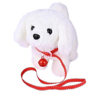 WorWoder Interactive Bichon Frise Plush Toy for Kids